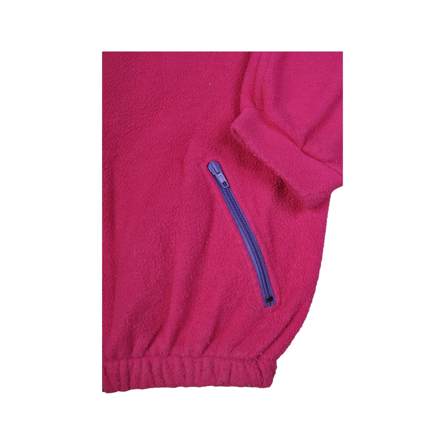 Vintage Blue Ocean  Fleece 1/4 Zip Block Colour Pink Medium