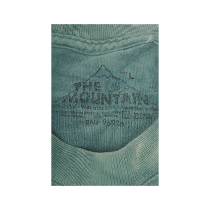 Vintage The Mountain Wolves T-Shirt Tie-Dye Green Large