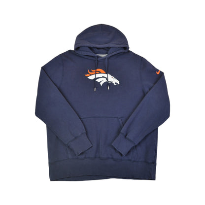 Vintage Nike NFL Denver Broncos Kapuzenpullover Sweatshirt Marine XL