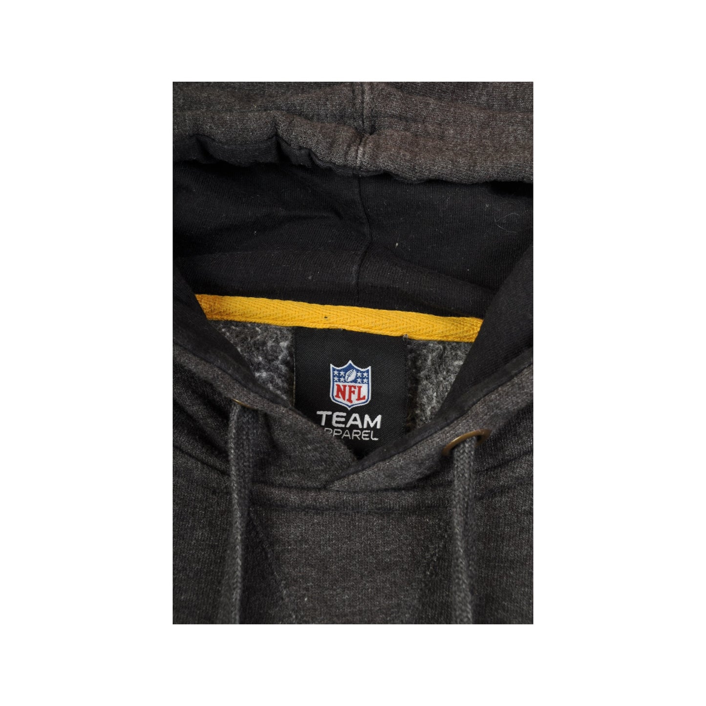 Vintage NFL Pittsburgh Steelers Kapuzenpullover Sweatshirt Grau Medium