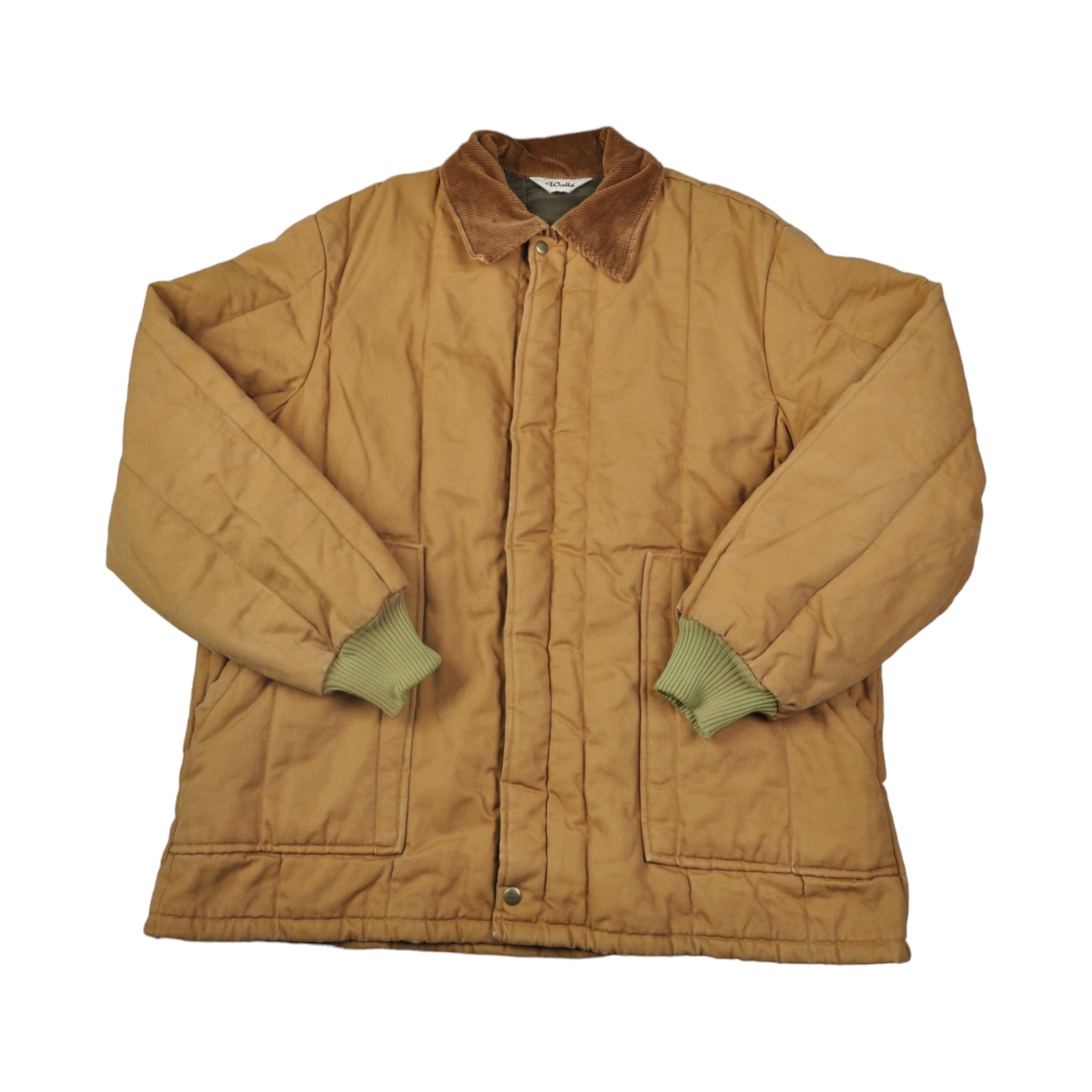 Vintage Workwear Walls Quilted Jacket Tan XL Cloak Vintage