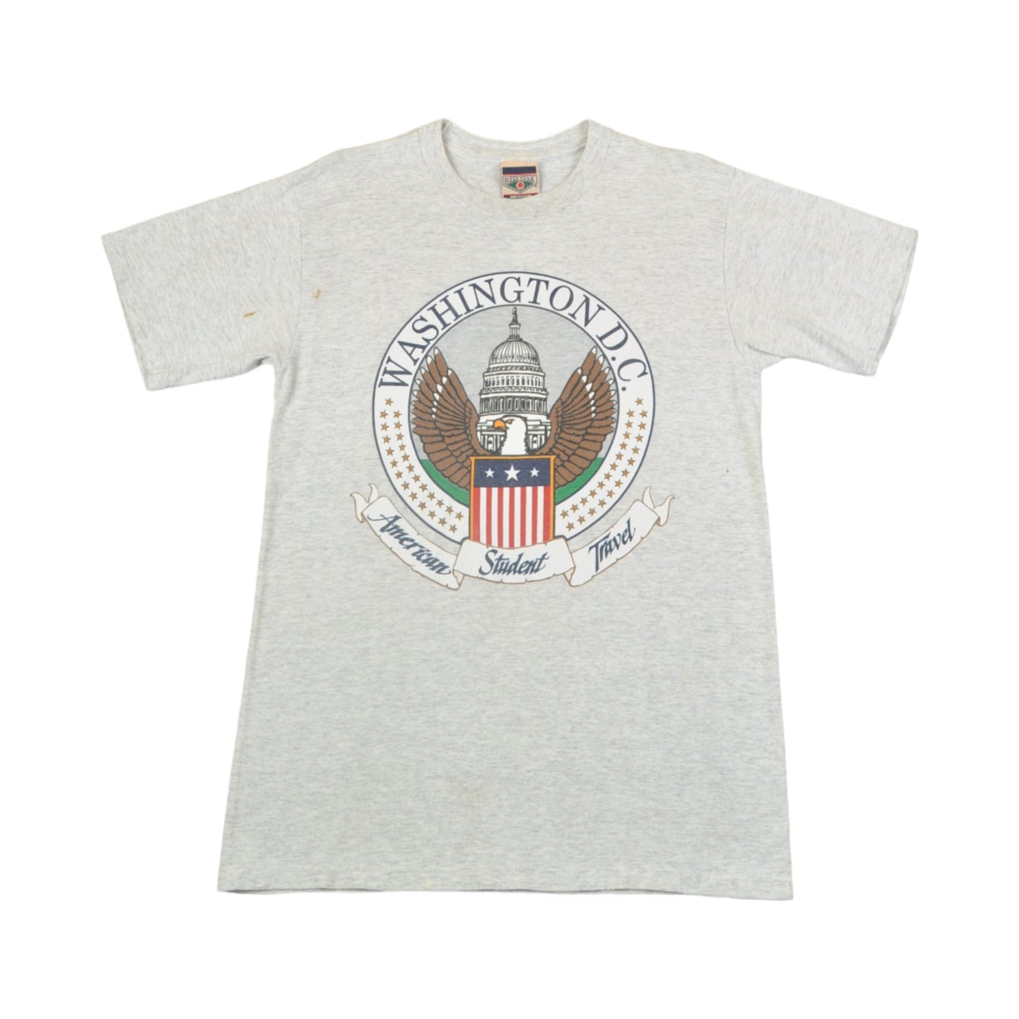 Vintage Washington DC T-Shirt Grau Klein