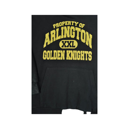 Vintage Arlington Golden Knights Varsity Hoodie Sweatshirt Black Large