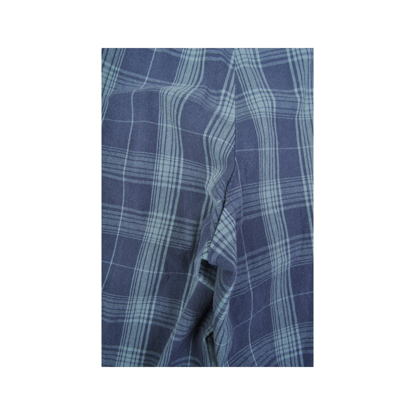 Vintage Dickies Workwear Casual Checked Pattern Shorts Blue W40