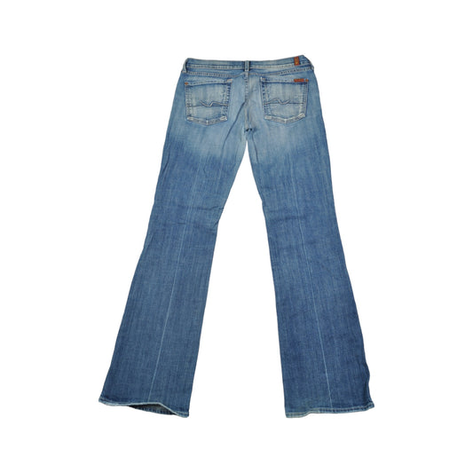 Vintage 7 for All Mankind Boot Cut Jeans Blue Wash Denim Ladies W32 L33