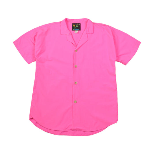 Vintage Neon Pink Shirt Short Sleeve Small