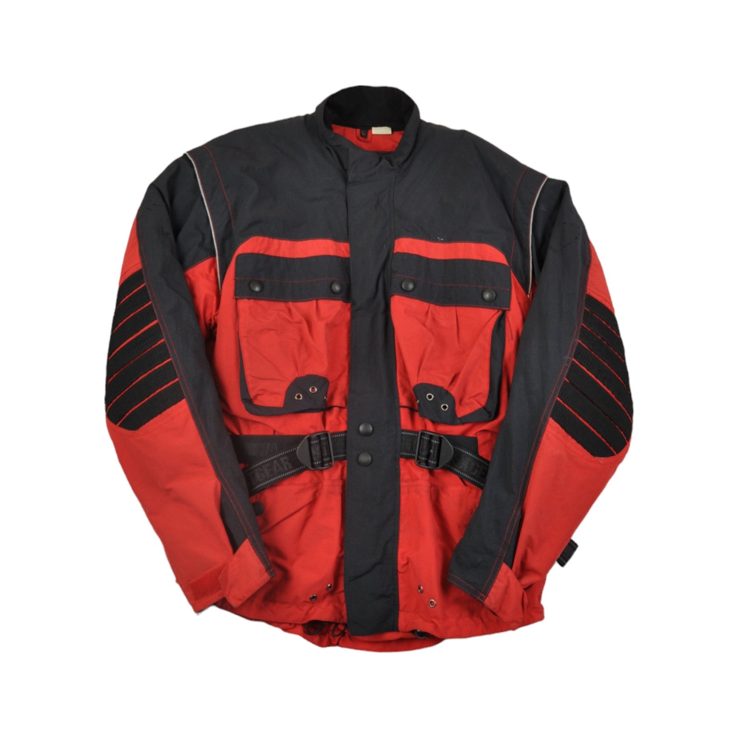 Vintage First Gear Ski Jacket Retro Block Colour Red/Black Large