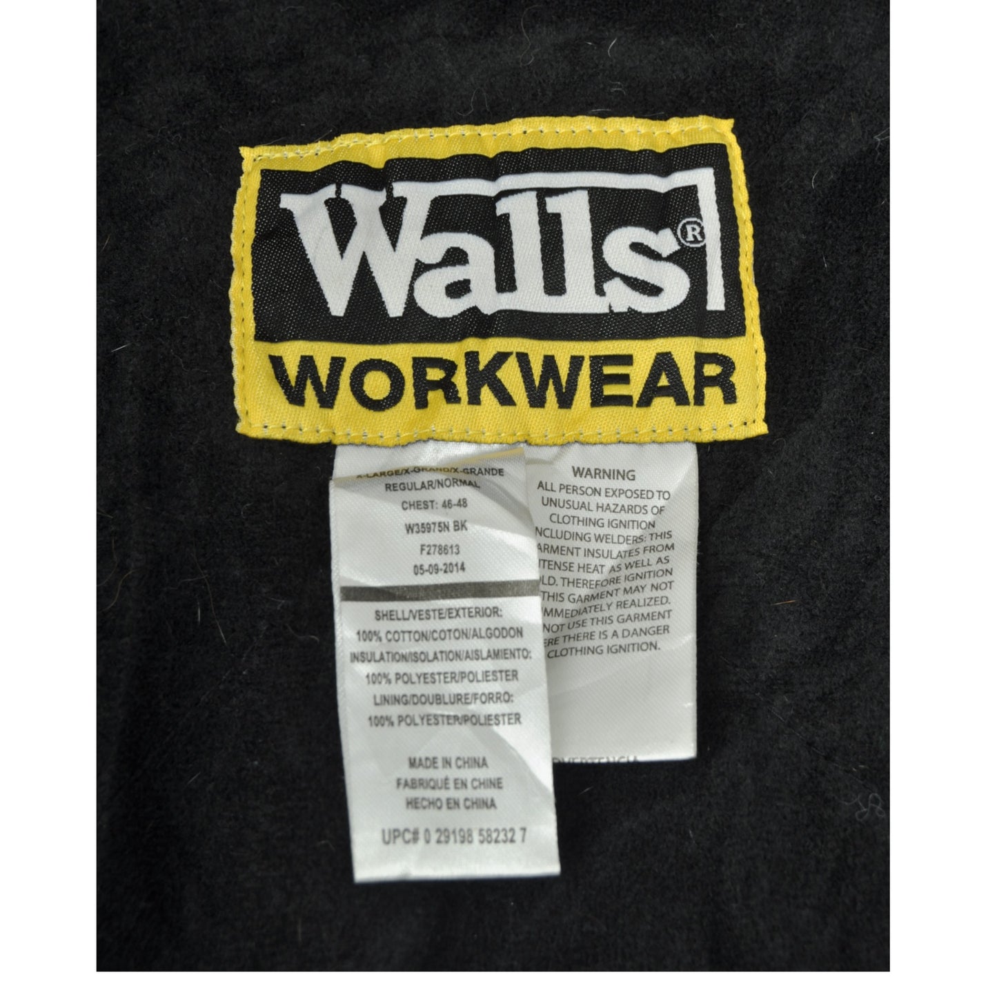 Vintage Walls Workwear Active Jacket Black XL