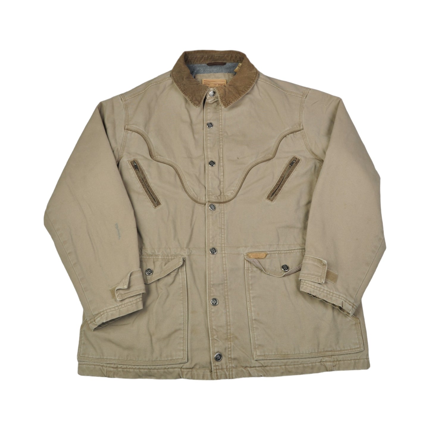 Vintage Workwear Jacket Beige Large