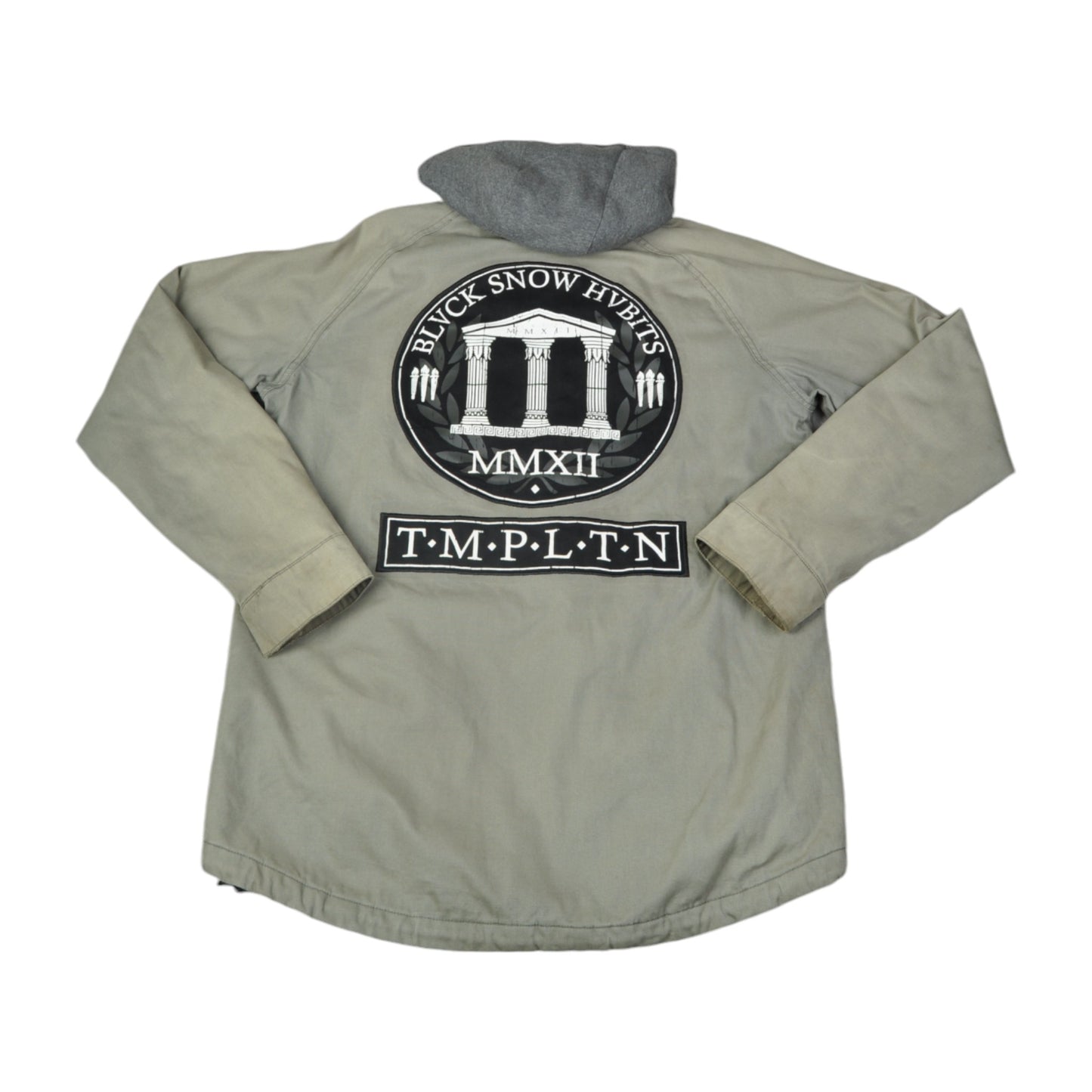 Templeton Hooded Workwear Jacket Beige Large