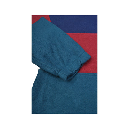 Vintage Fleece 1/4 Zip Block Farbe Multi Large