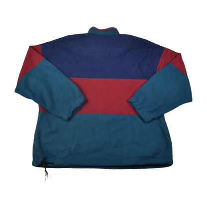 Vintage Fleece 1/4 Zip Block Colour Multi Large