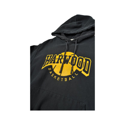 Vintage Champion Harwood Basketball Hoodie Black Medium