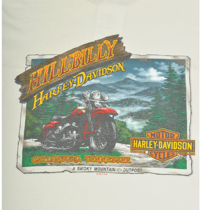 Vintage Harley-Davidson Hillbilly T-Shirt Off White Large