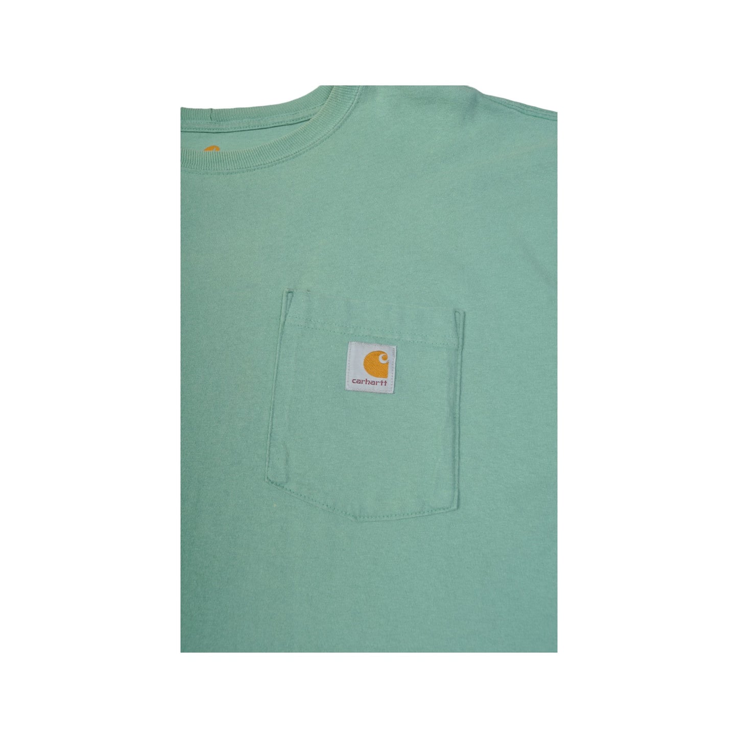 Vintage Carhartt T-Shirt Pocket Short Sleeve Green XXL