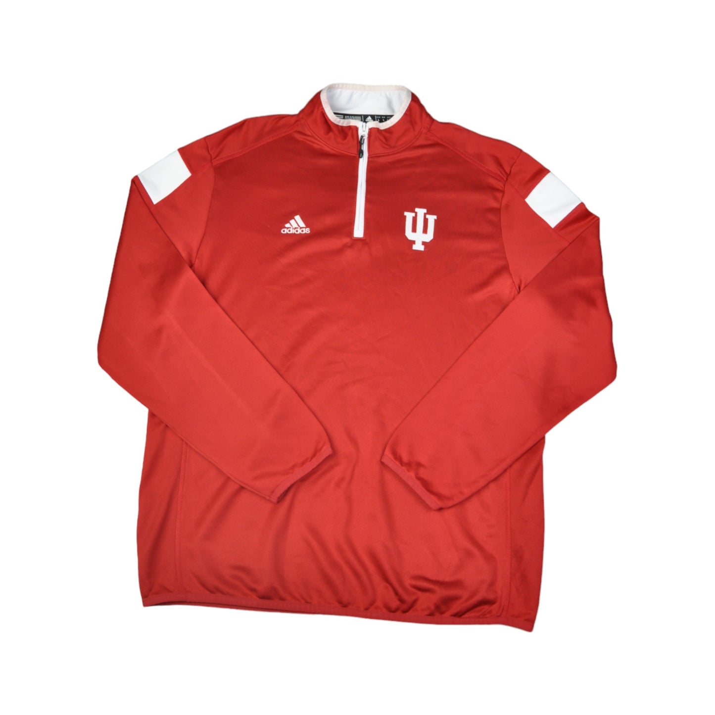 Adidas 1/4 Zip Sweater Red Large