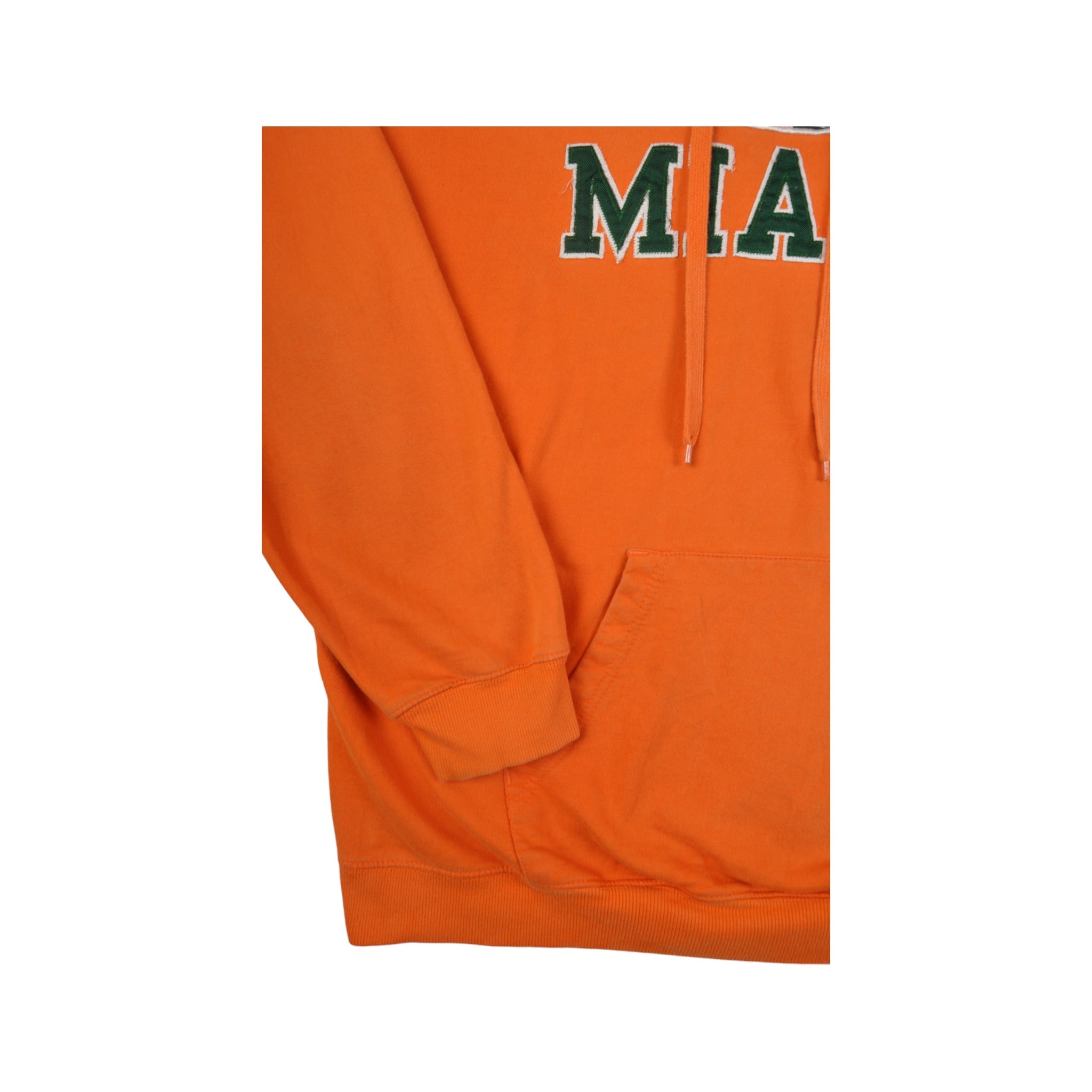 Vintage Miami Hurricanes Hoodie Sweatshirt Orange XL - Cloak Vintage
