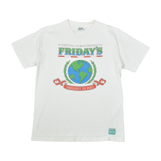 Vintage 90s Friday's Single Stitch T-Shirt White Medium