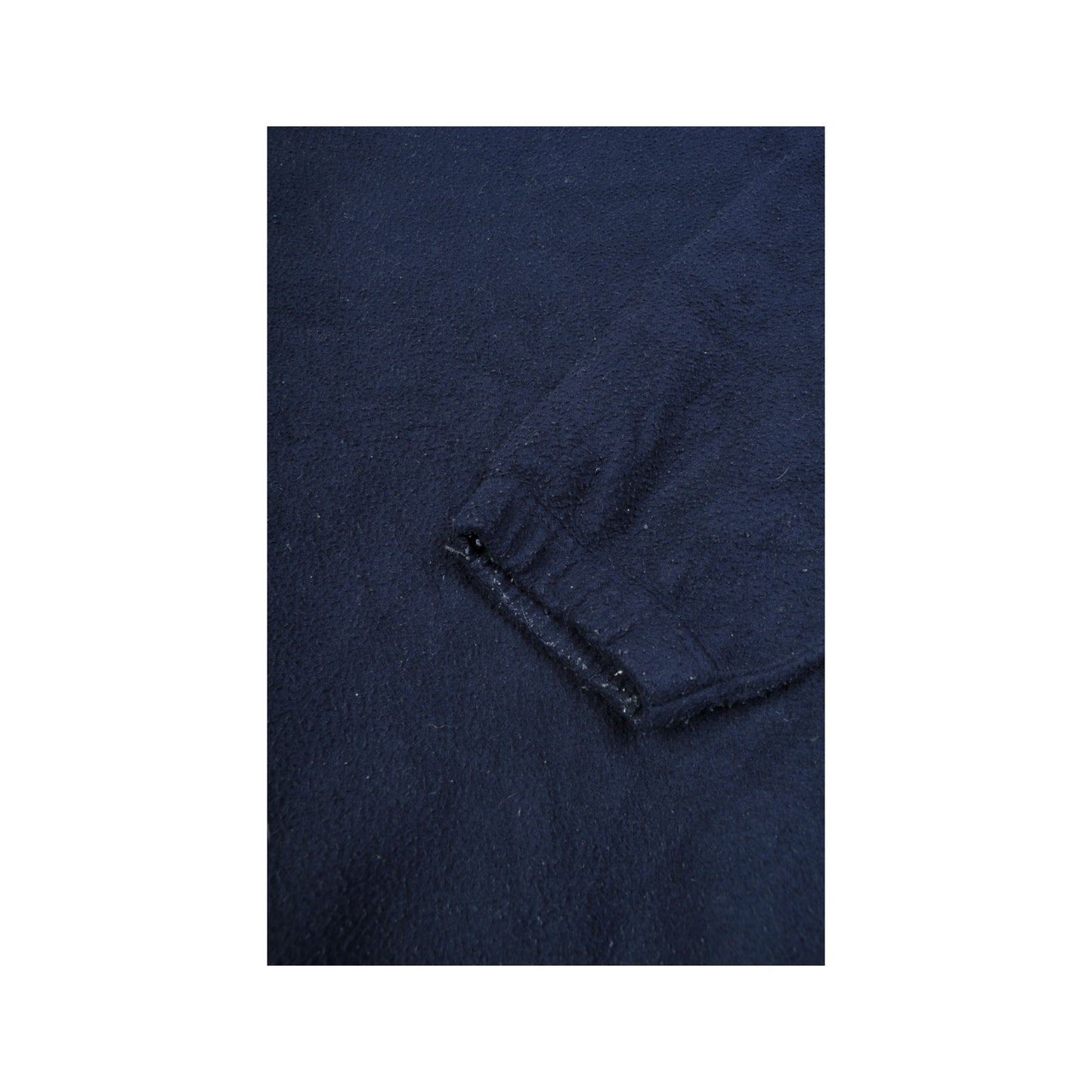 Vintage Fleece 1/4 Zip  Retro Pattern Blue XL