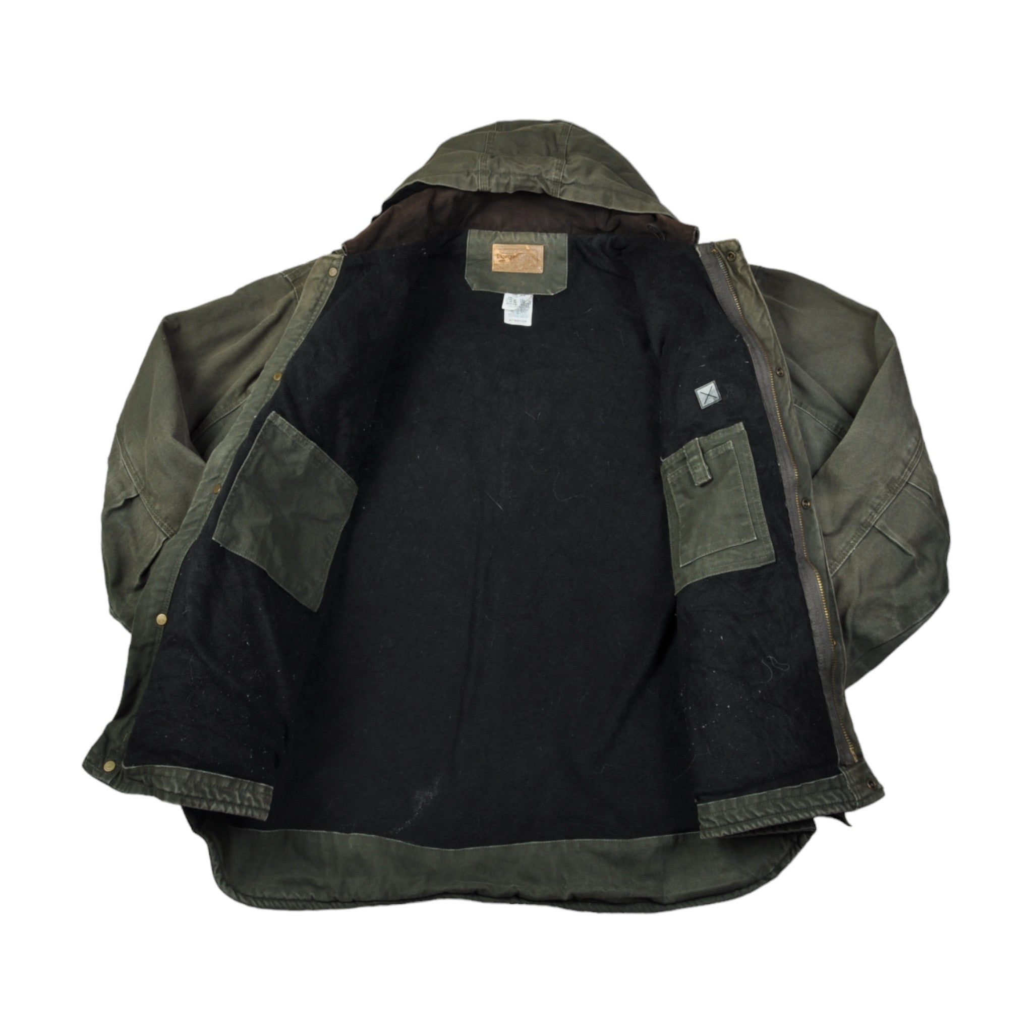 Vintage Workwear Utility Jacket Khaki XL Cloak Vintage