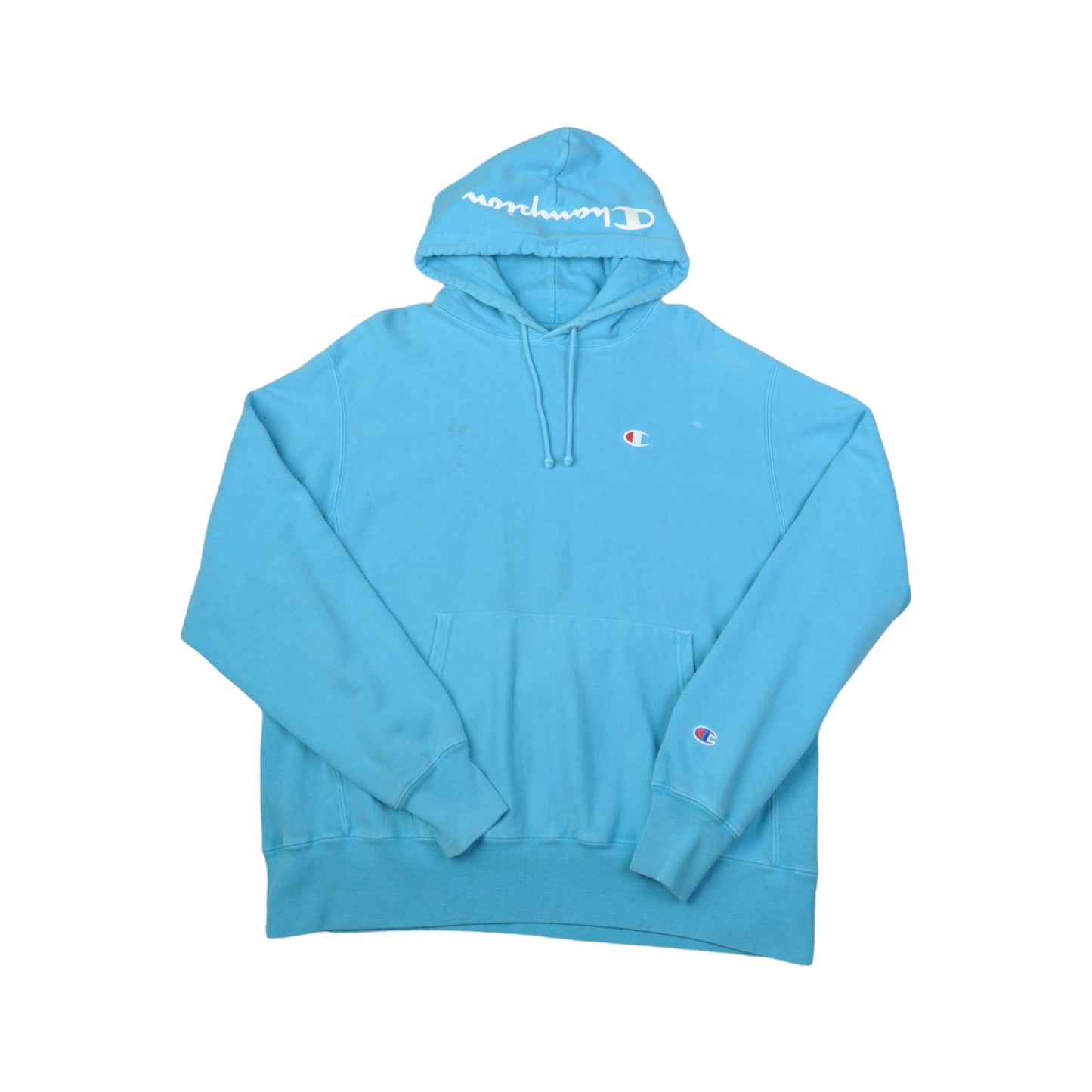 Champion Reverse Weave Kapuzenpullover Blau Groß