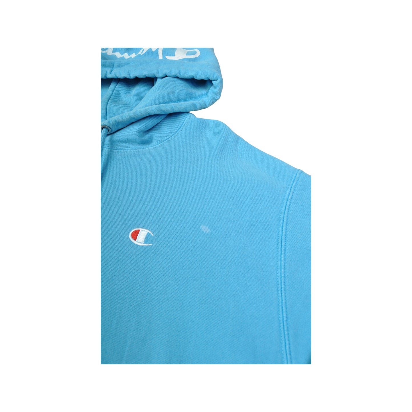 Champion Reverse Weave Hoodie Sweater Blue Large