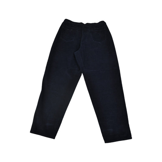 Vintage Corduroy Trousers Navy Ladies W36 L31