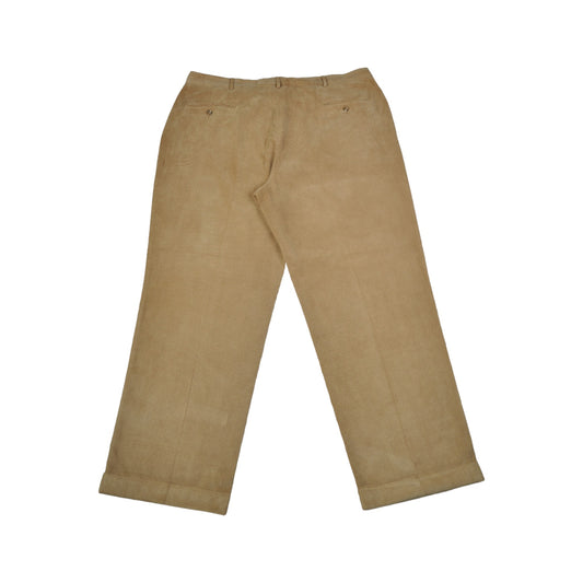 Vintage Corduroy Trousers Straight Leg Tan W42 L30