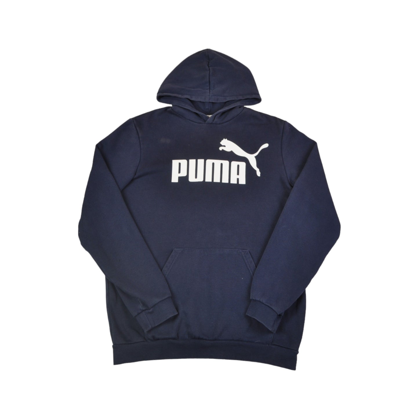 Vintage Puma Hoodie Sweatshirt Blue Ladies Small