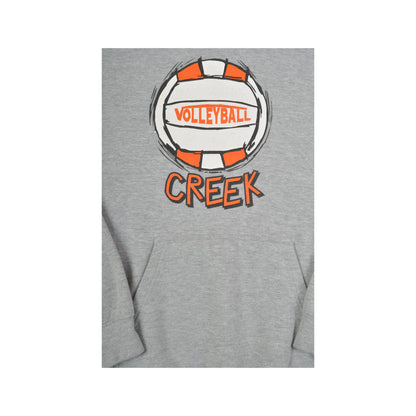 Vintage Pennant Creek Volleyball Hoodie Sweatshirt Grey Medium