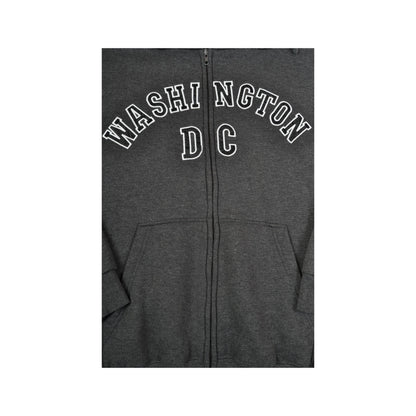 Vintage Washington DC Kapuzenpullover Sweatshirt Grau XL