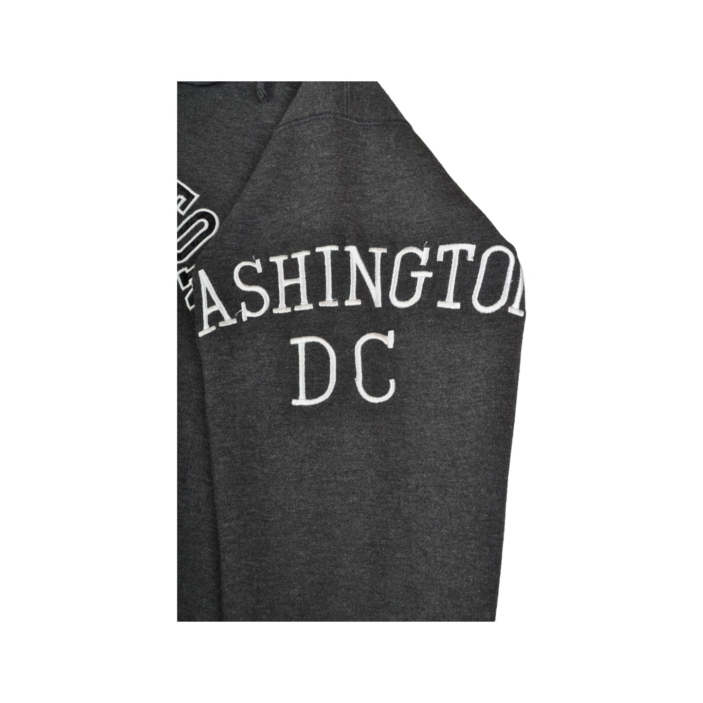 Vintage Washington DC Kapuzenpullover Sweatshirt Grau XL