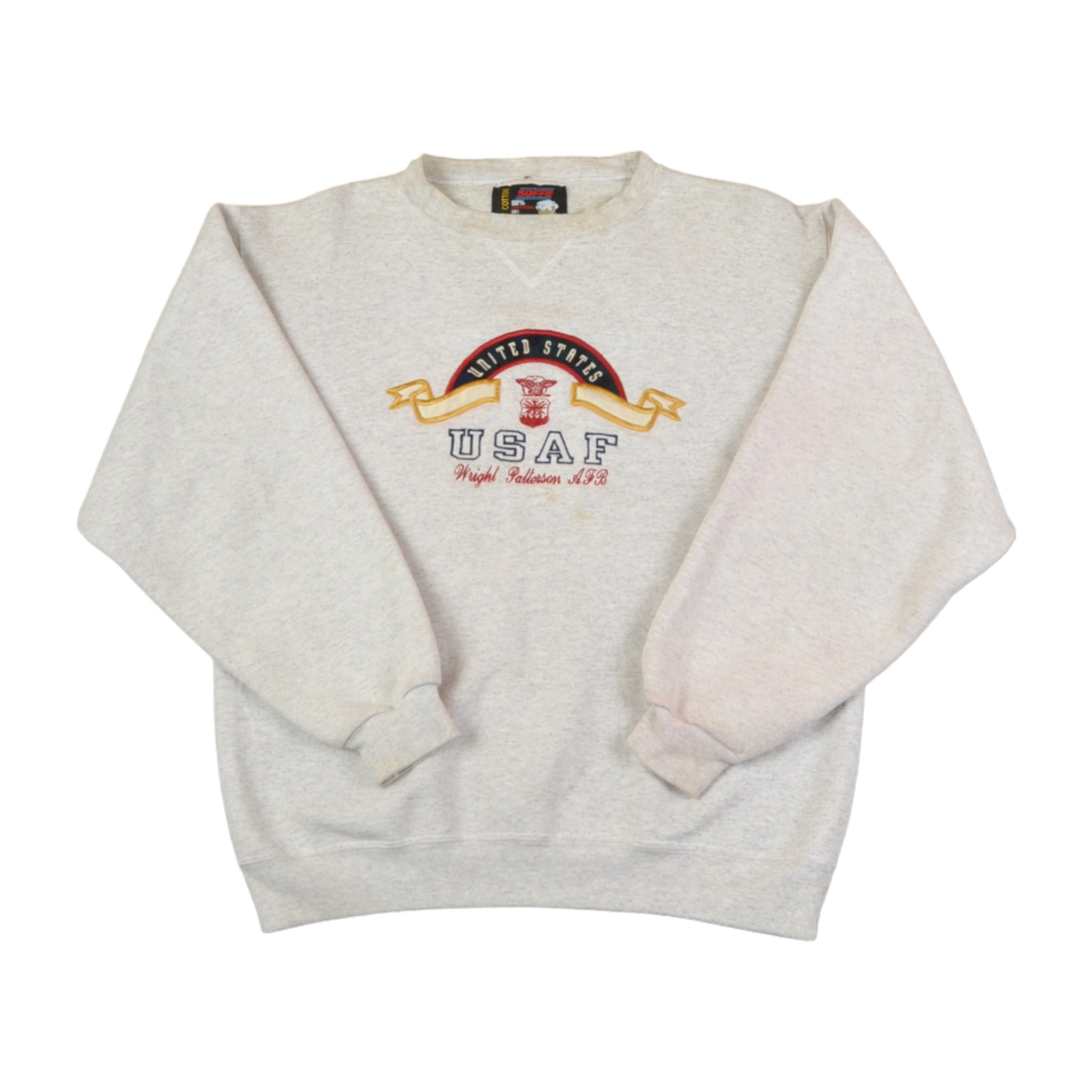 Air force embroidered sweatshirt hotsell