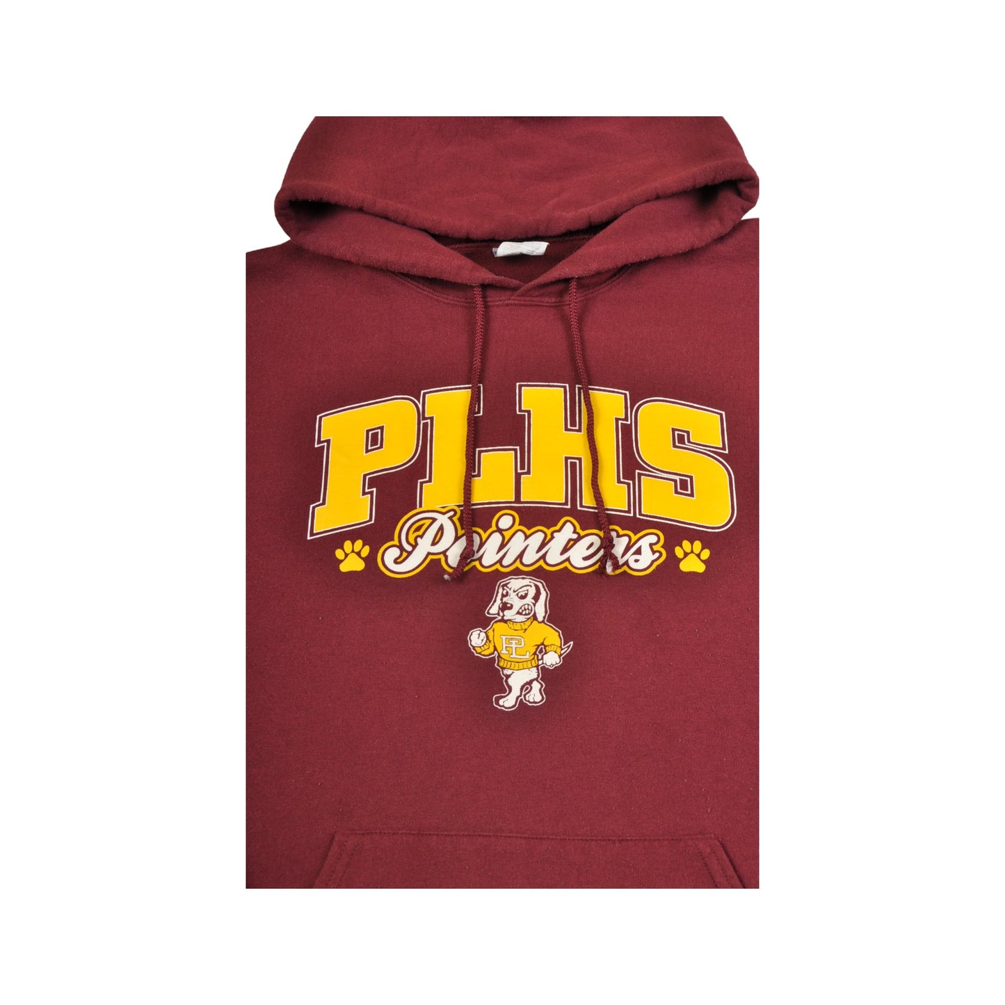 Vintage PLHS Pointers Hoodie Sweatshirt Burgundy XL