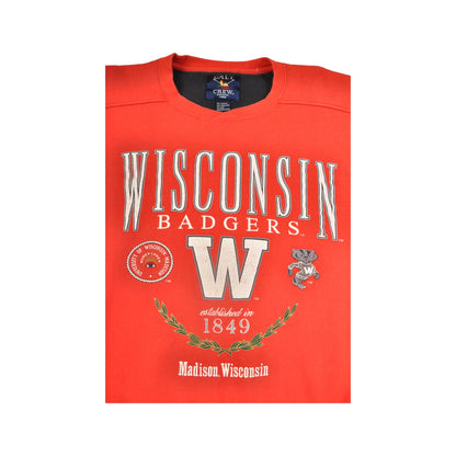 Vintage Wisconsin Badgers Sweatshirt Red Large