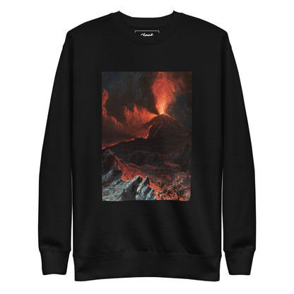 Sweatshirt mit Vulkan-Aufdruck, Schwarz (S-XXL)