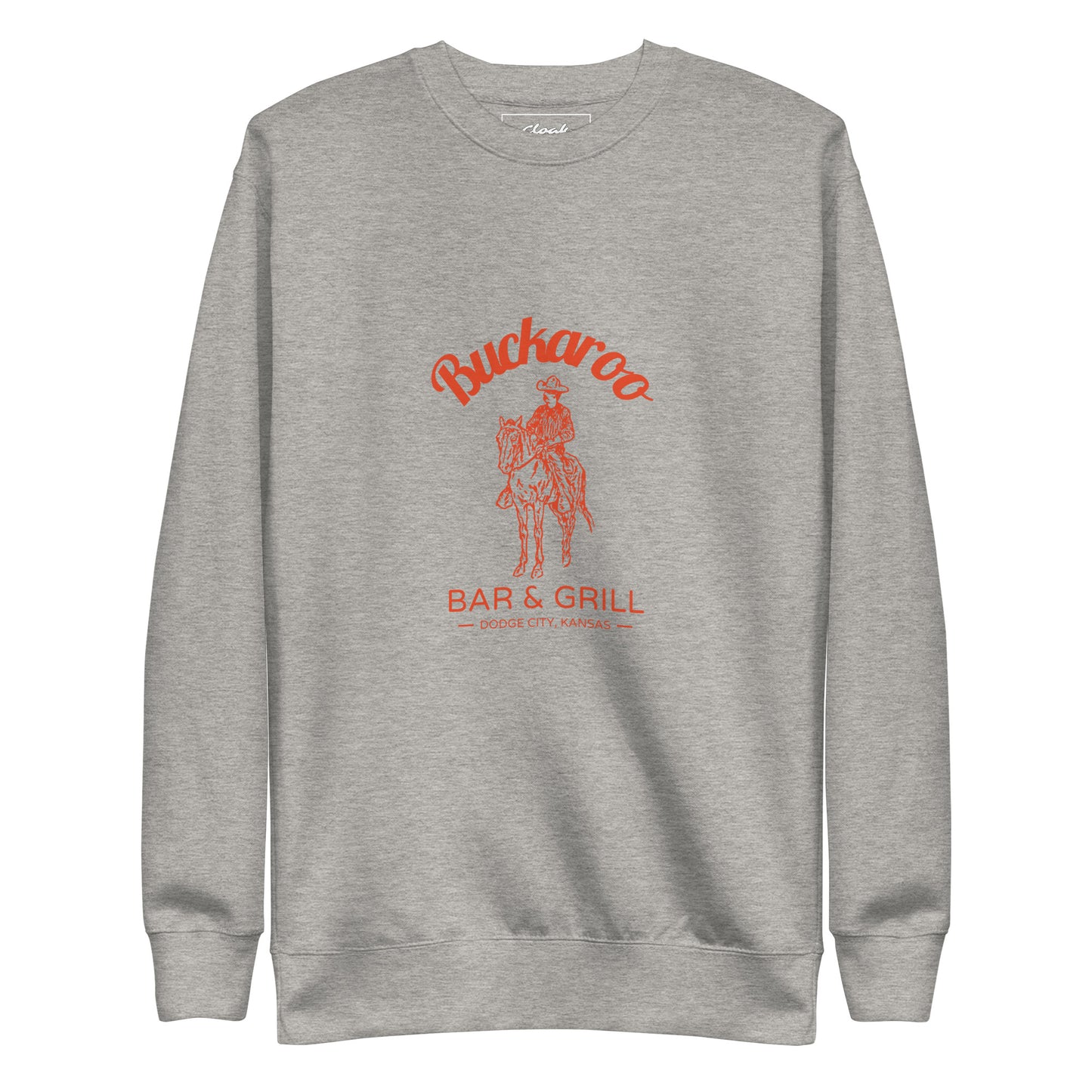 Sweatshirt mit Aufdruck „Buckaroo Bar &amp; Grill“ in Grau (S-XXL)