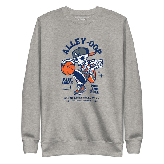 Sweatshirt mit Bones-Basketball-Aufdruck, Grau (S-XXL)