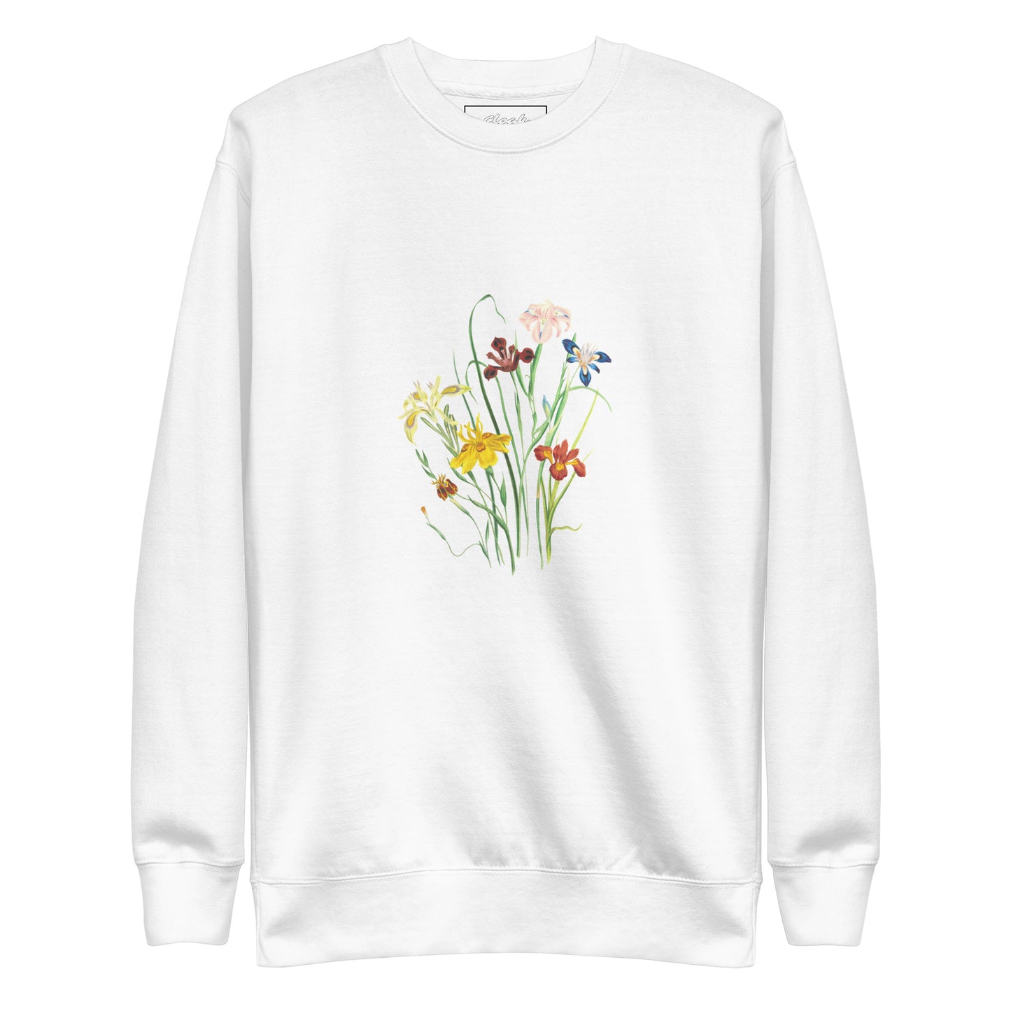 Sweatshirt mit Blumen-Print, Weiß (S-XXL)