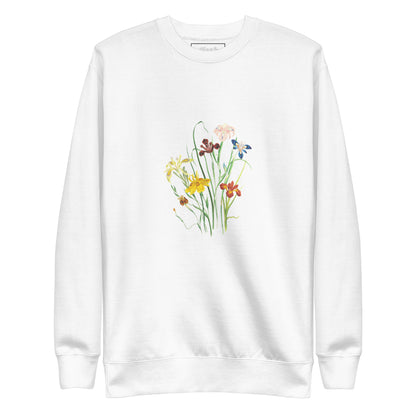 Sweatshirt mit Blumen-Print, Weiß (S-XXL)