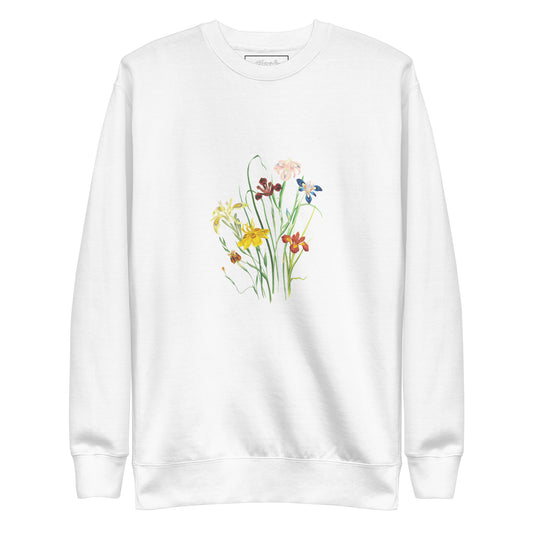 Sweatshirt mit Blumen-Print, Weiß (S-XXL)