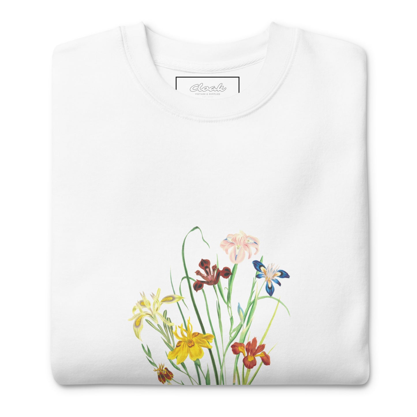 Sweatshirt mit Blumen-Print, Weiß (S-XXL)